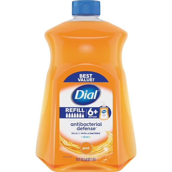 Dial Gold Antibacterial Hand Soap with Moisturizer, 52 Oz Refill