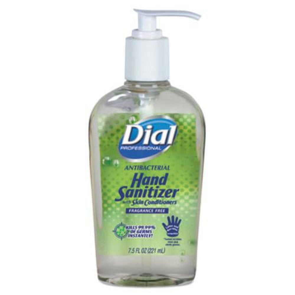 Dial Hand Sanitizer 7.50 oz Pump Bottle Dispenser Kill Germs