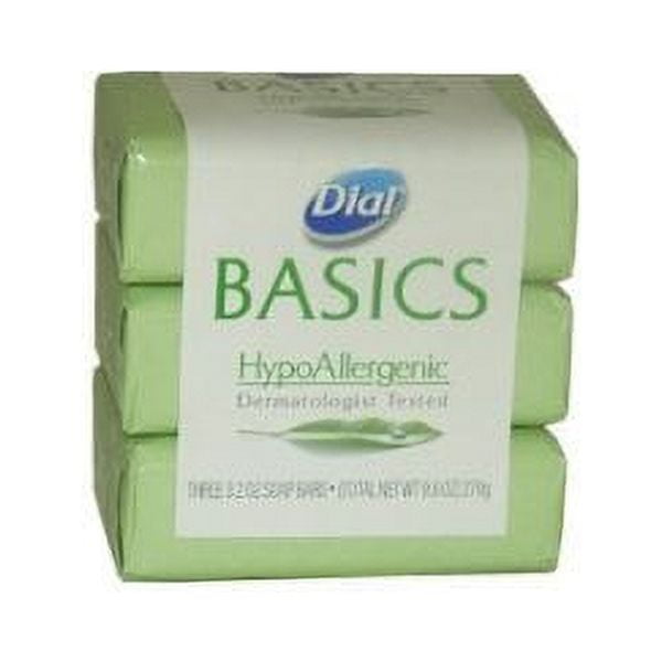 Dial Hypoallergenic Dermatologist Tested Bar Soap, 3.2 Oz (12 Bars