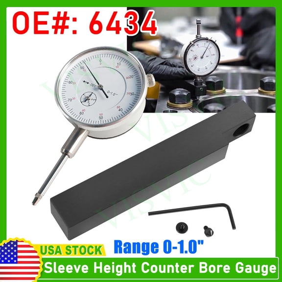 Dial Indicator 1 0-100mm Diesel Cylinder Sleeve Height, Counterbore Gage