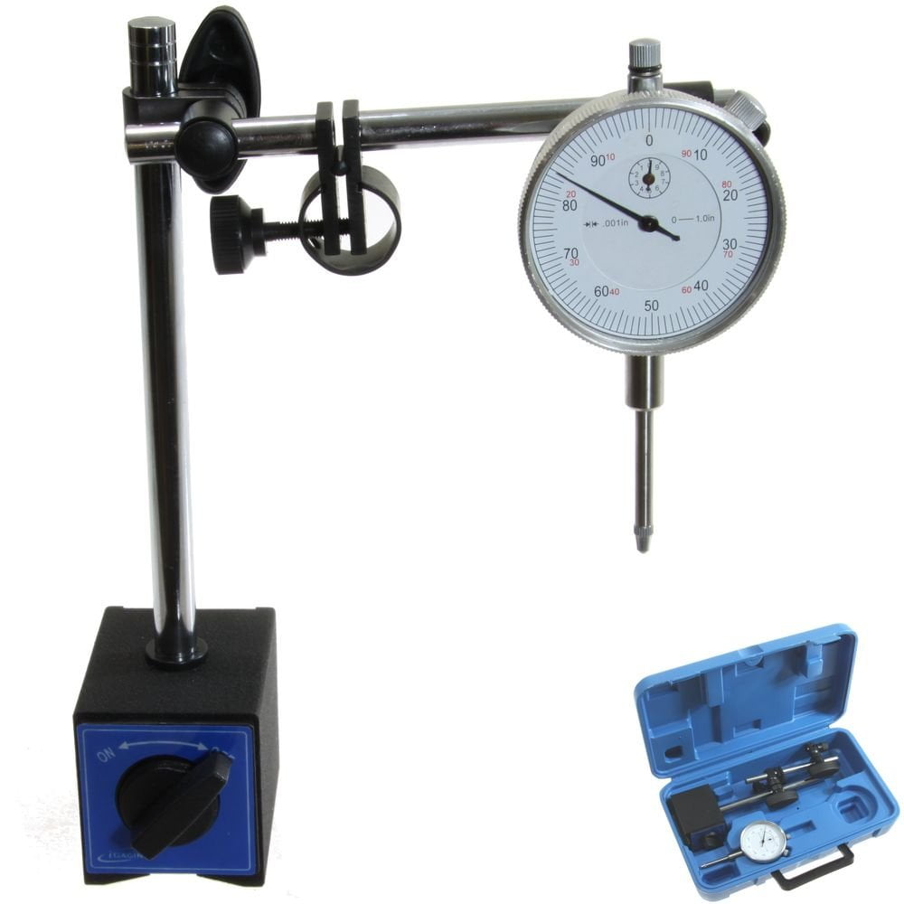 Dial Indicator & 80 lb. Manetic Base with Fine Adjustment Setting in ...