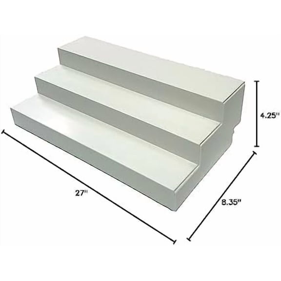 Dial Industries 3 Tier Adjustable Canned Goods Shelves for Kitchen Cabinet and Pantry Organization