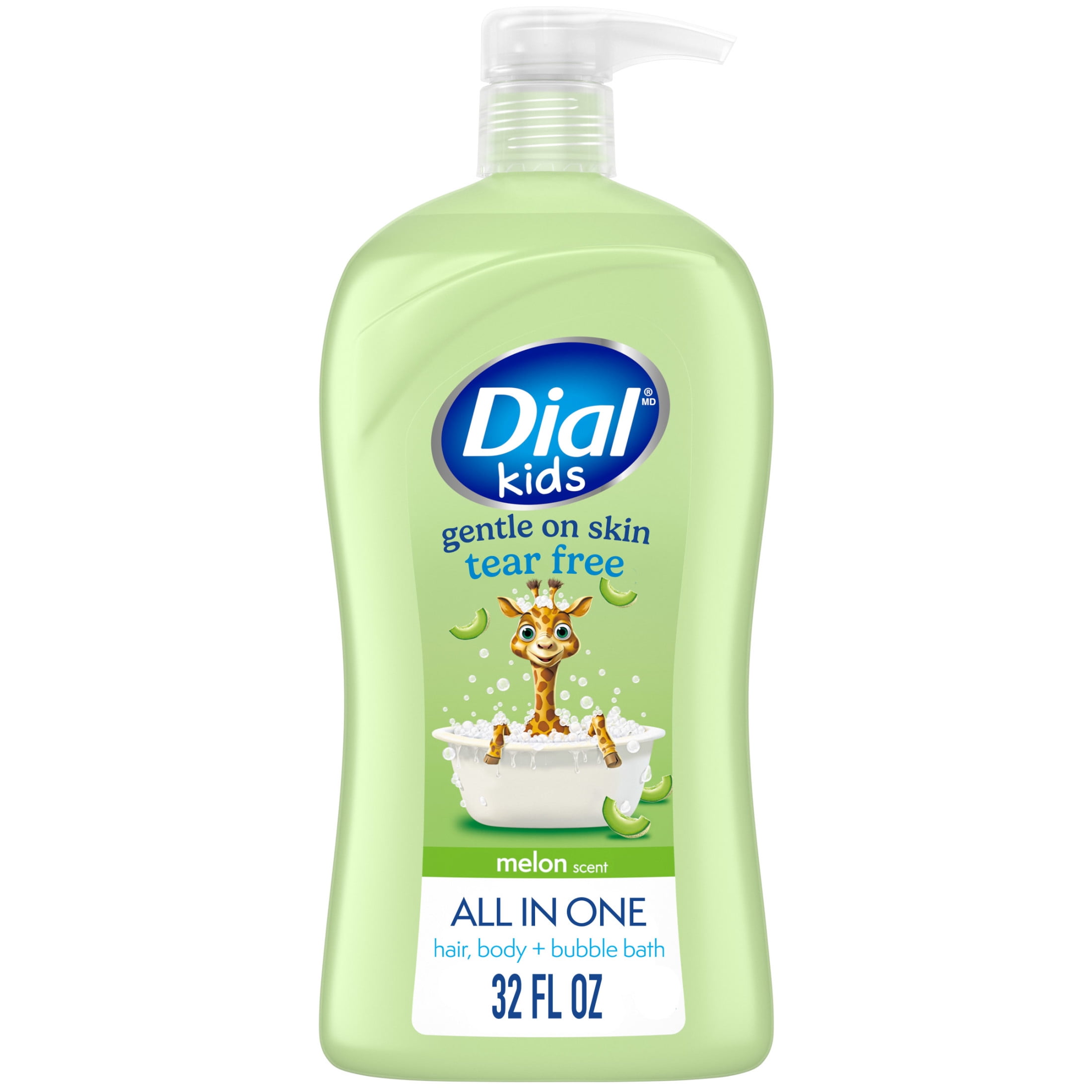 Dial Kids 2-in-1 Body+Hair Wash, Melon, 32 fl oz
