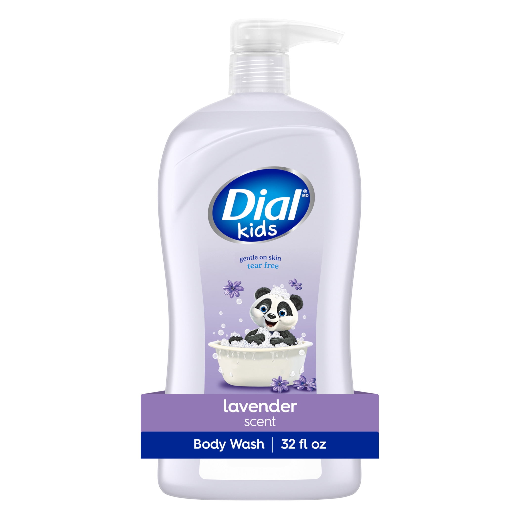 Dial Kids All-in-1 Body Wash, Hair Wash & Bubble Bath, Ages 2+, Tear-Free, Lavender, 32 oz