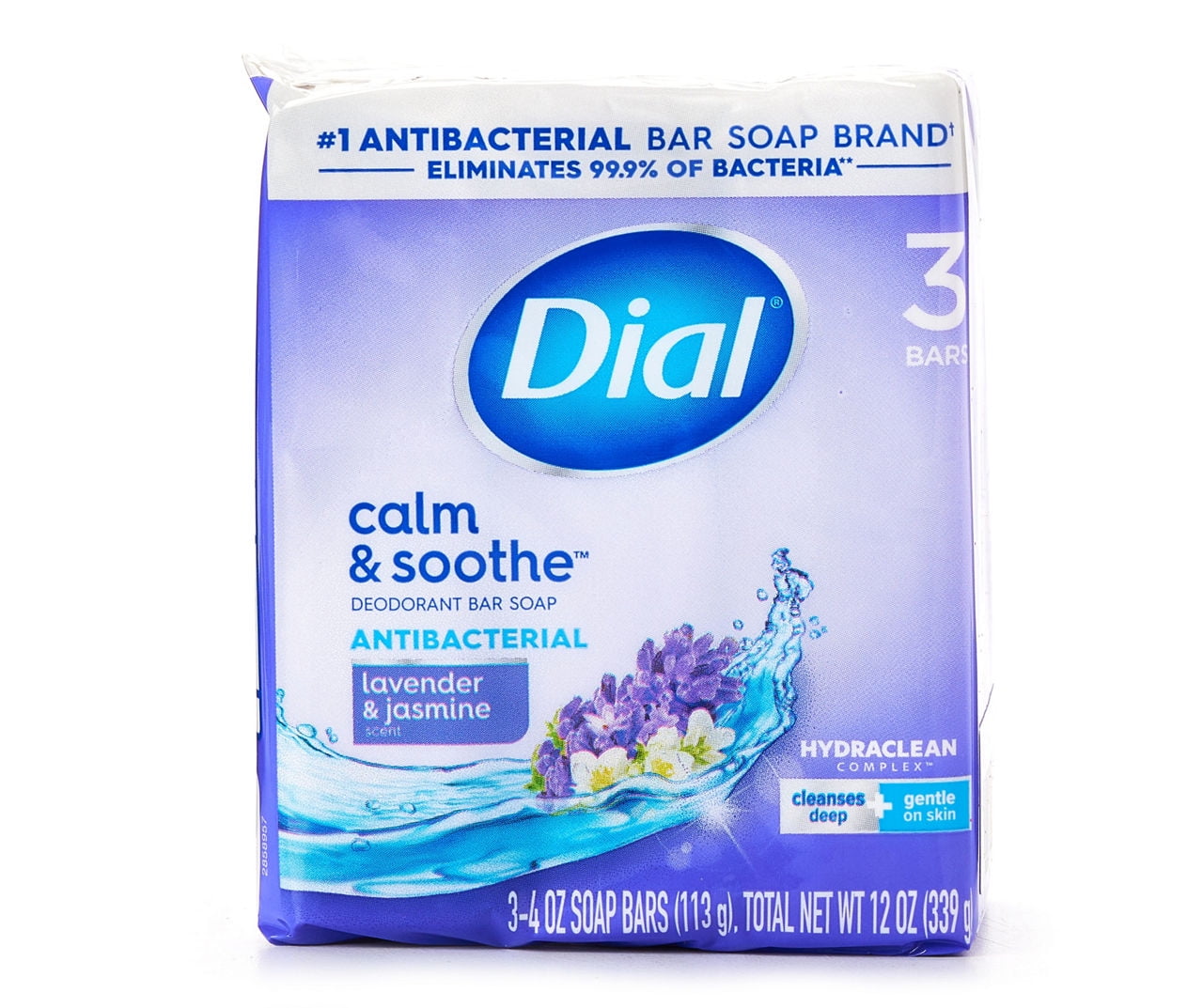 Dial Lavender & Twilight Jasmine 4Oz. Antibacterial Soap Bars, 3Pack