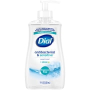 Dial Antibacterial & Sensitive Liquid Hand Soap, Hypoallergenic, Fragrance Free, 11 fl oz