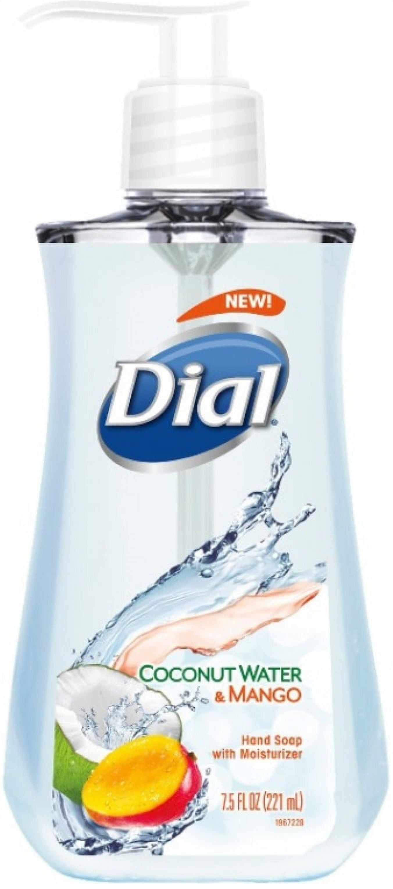 Dial Liquid Hand Soap Coconut Water Mango 7.50 oz Pack of 3 Walmart Business Supplies