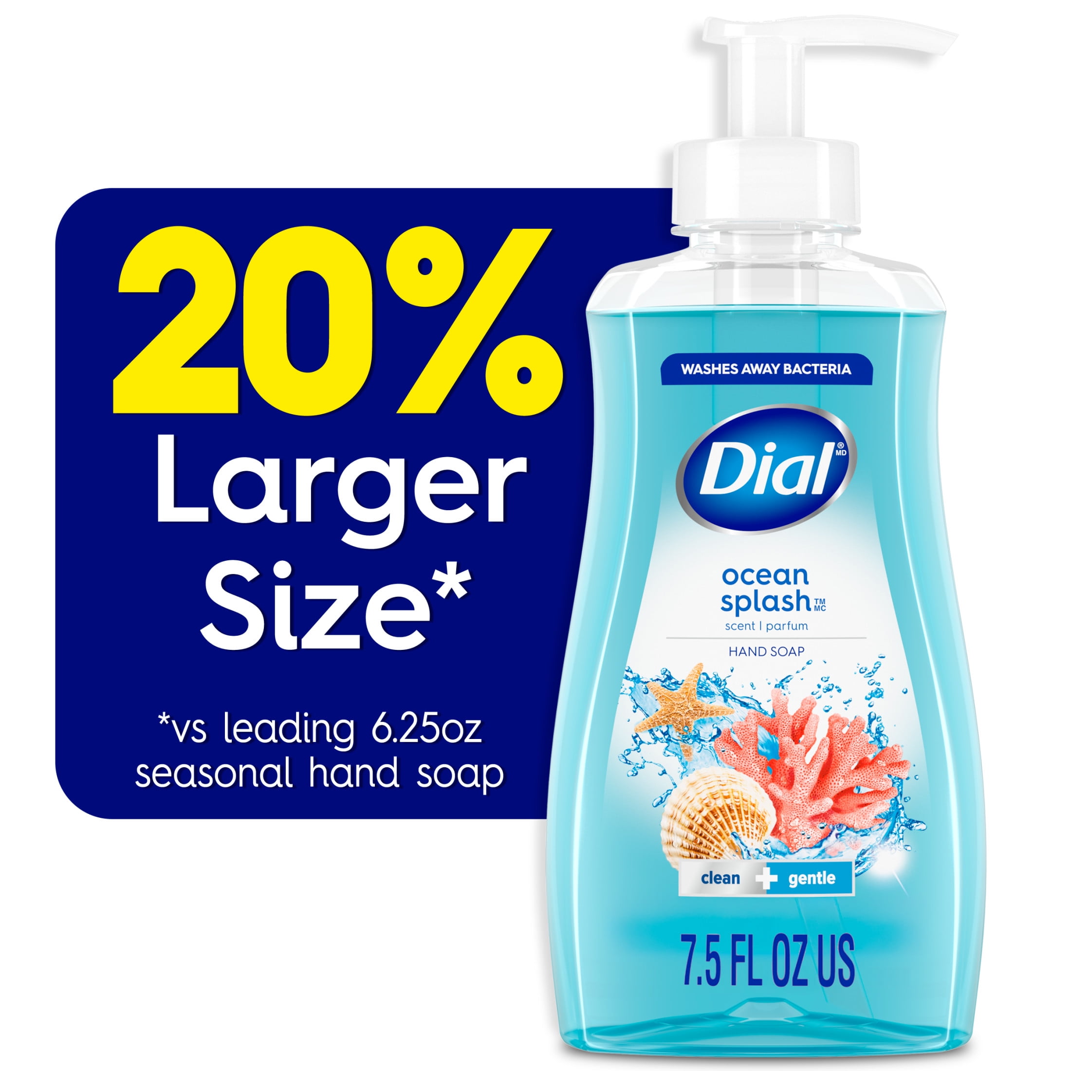 Dial Liquid Hand Soap, Ocean Splash, 7.5 fl oz