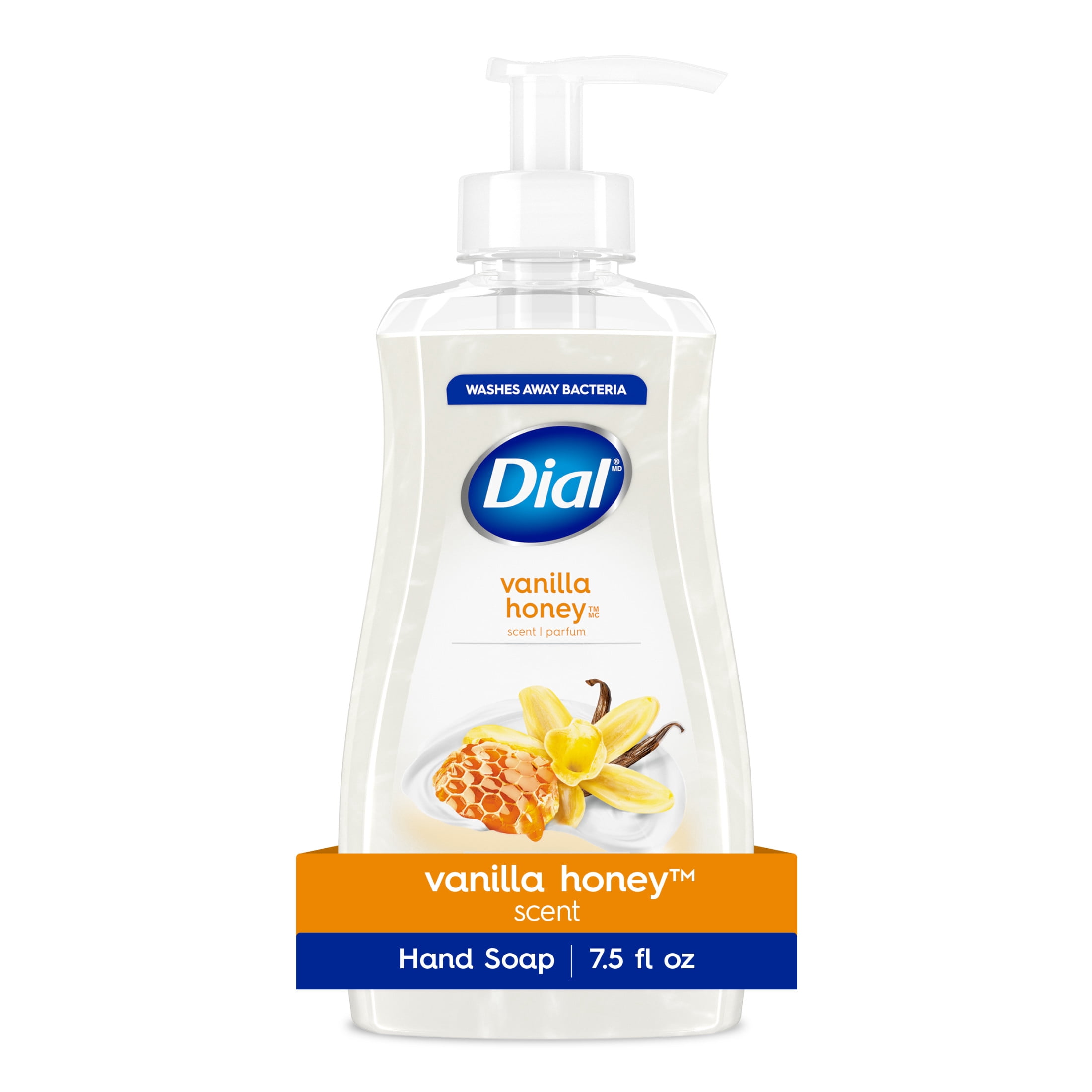 Dial Clean + Gentle Liquid Hand Soap, Vanilla & Honey Gentle Hand Soap, 7.5 fl oz