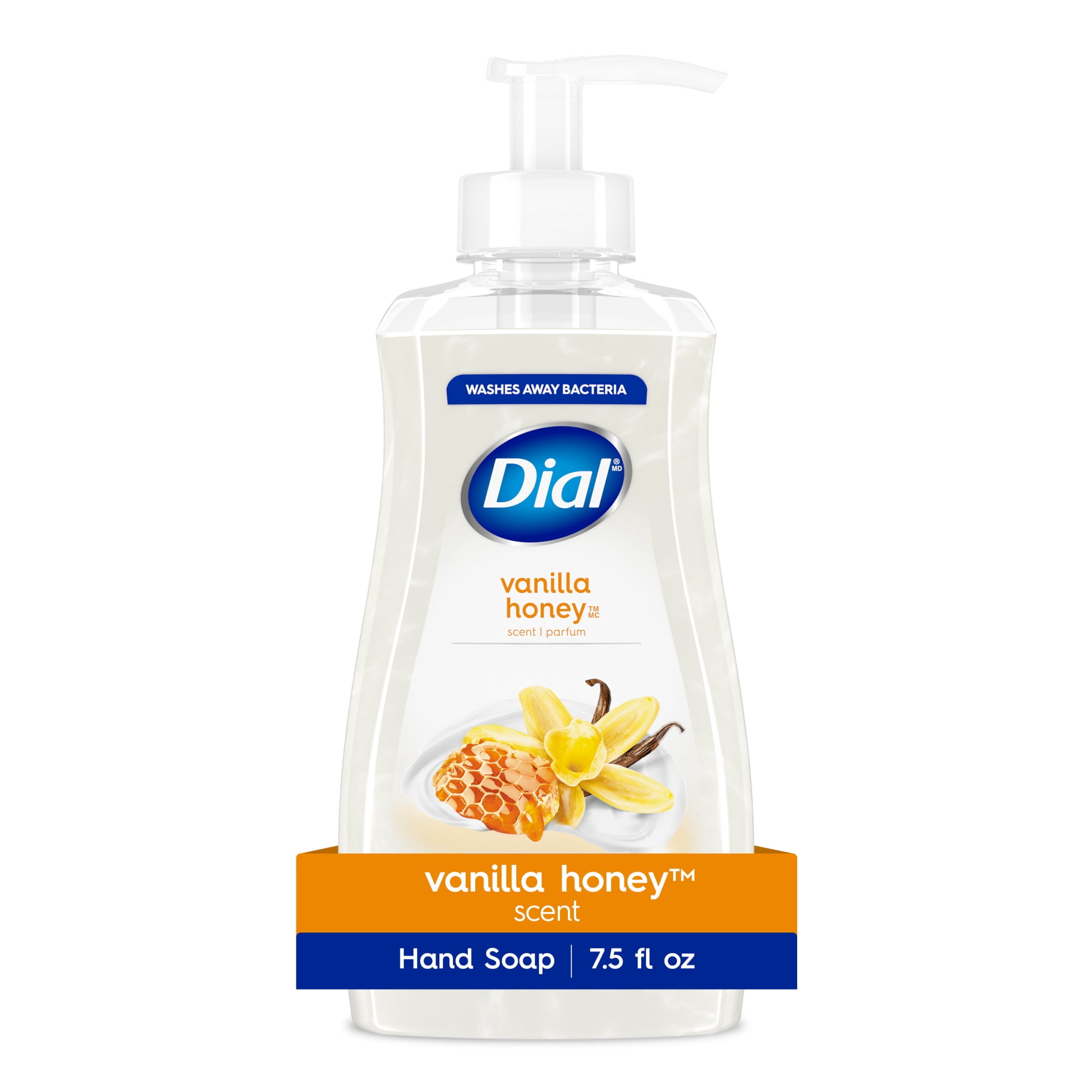 Dial Clean + Gentle Liquid Hand Soap, Vanilla & Honey Gentle Hand Soap, 7.5 fl oz
