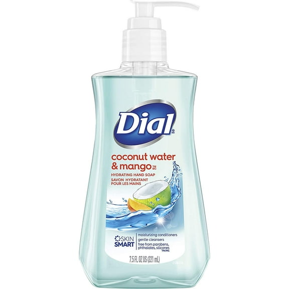 Dial Liquid Hand Soap Coconut Water & Mango, 7.5 FL OZ - 3 Pack