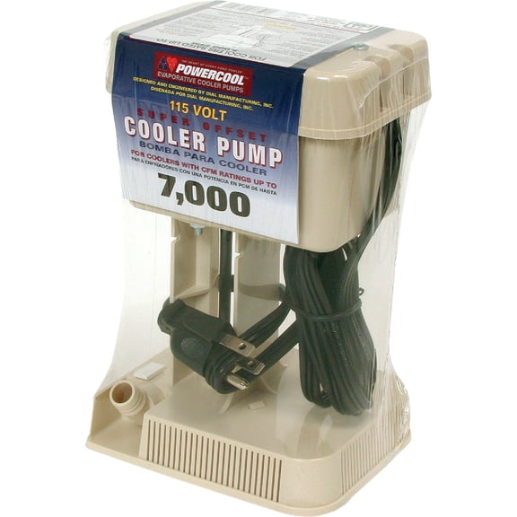 Dial Manufacturing Cooler Pump 1075 Offset - 7000 CFM - 115 V, 250 GPH — Residential Use, Standard Application