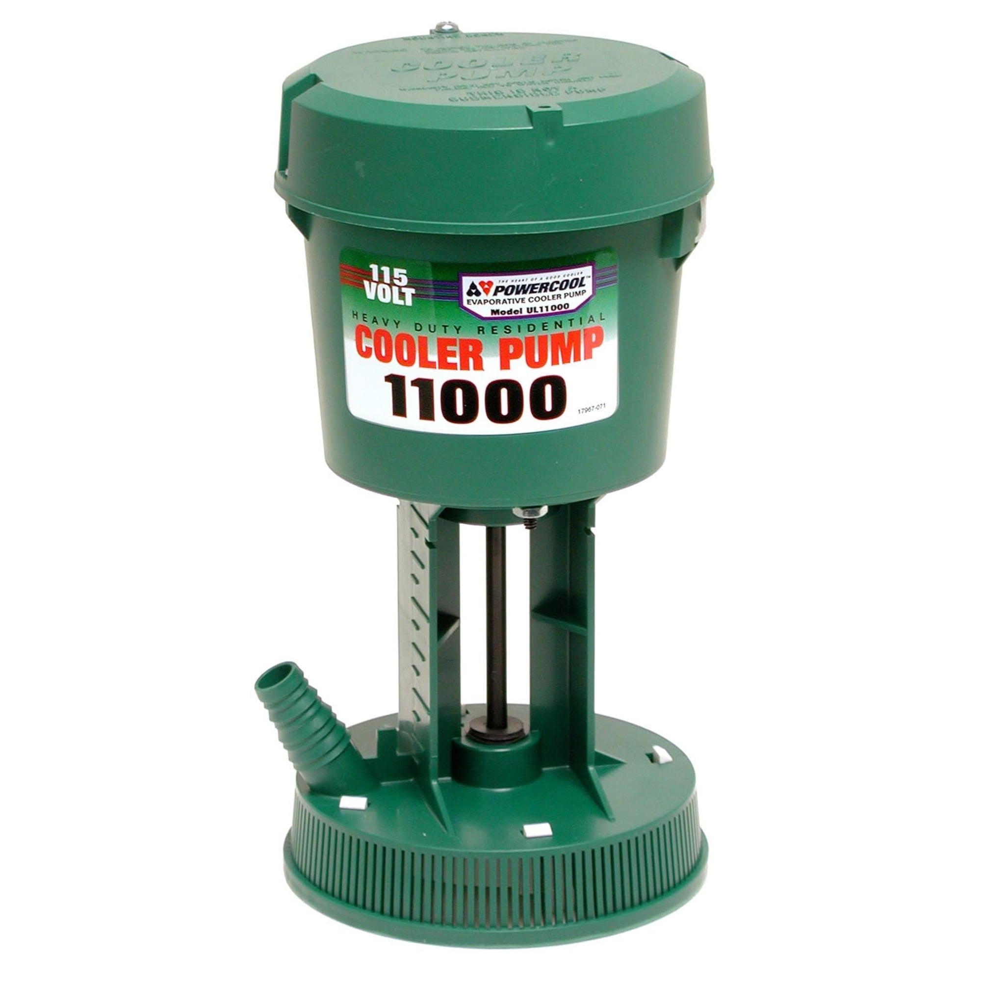 Green Heavy-Duty Evaporative Cooler Pump with Flame-Retardant Housing