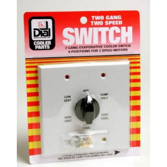Dial Manufacturing 7131 6-Position 2-Speed Cooler Wall Switch Evaporative Air Cooler Parts