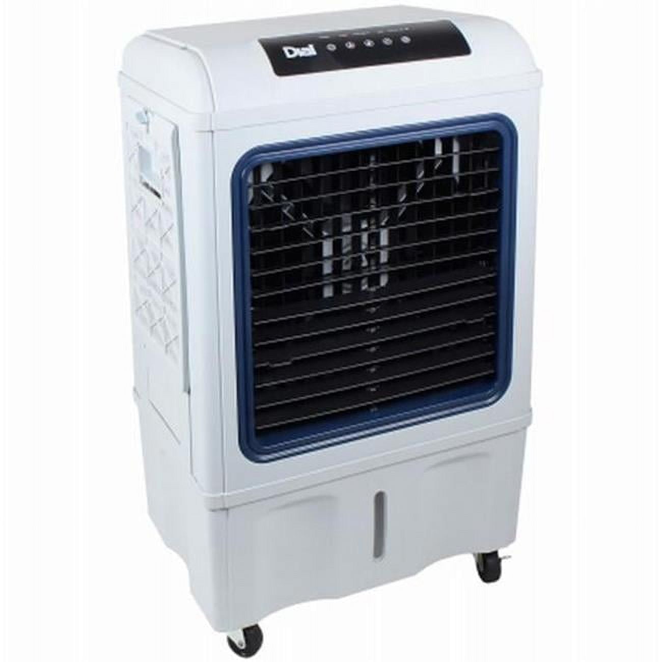 Dial 2200 CFM White and Blue Portable Evaporative Cooler with Remote Control