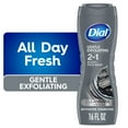 thumbnail interactive-video image 1 of Dial Gentle Exfoliating 2-In-1 Men's Face & Body Wash with Activated Charcoal, 16 fl oz, 1 of 13