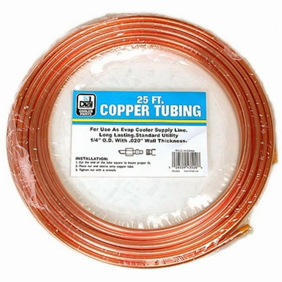 Dial Mfg 4352 0.25 in. x 25 ft. Copper