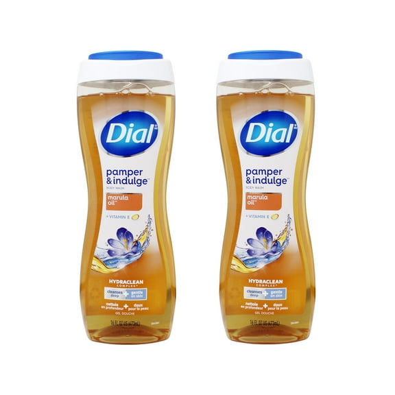 Dial Nourishing Body Wash - Marula Oil - Net Wt. 16 Fl Oz (473 Ml) Per Bottle - Pack Of 2 Bottles