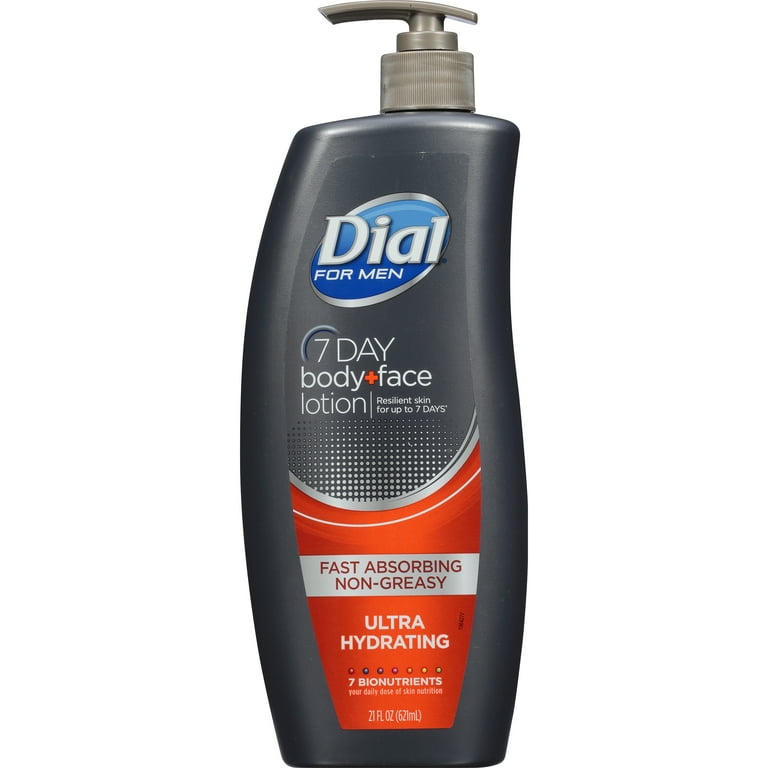 Dial NutriSkin Replenishing Hand Body Lotion for Men, 21 Ounce