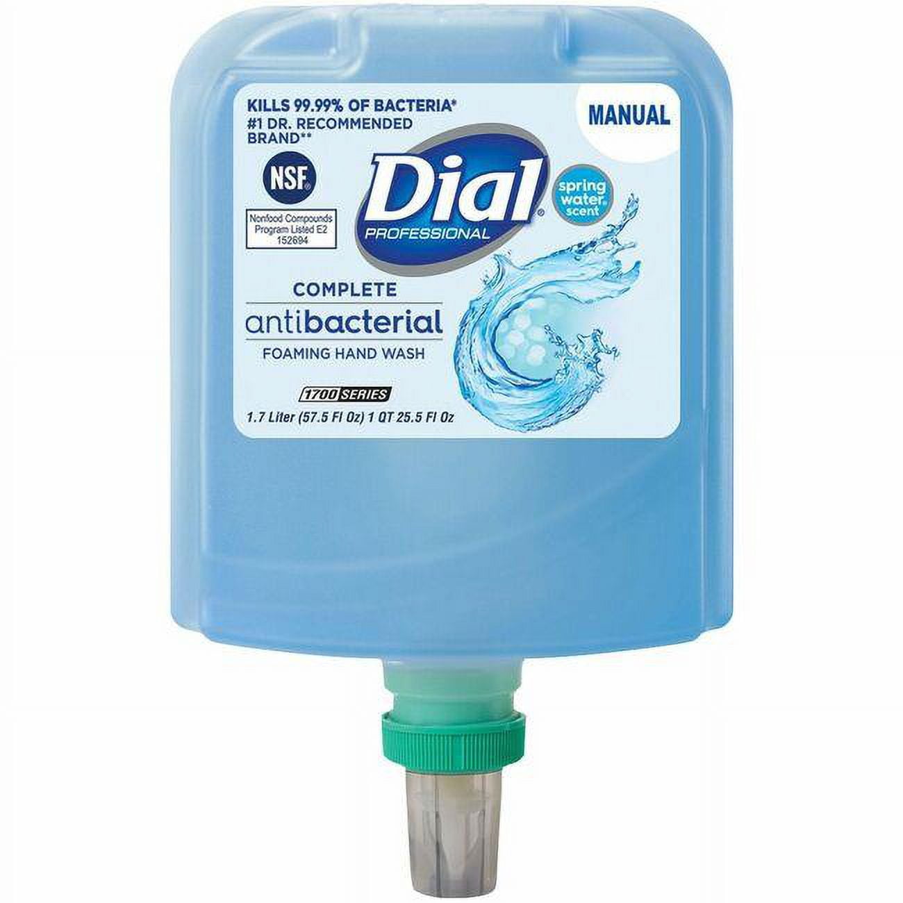 Dial Professional 1.7 Liter hygienic Foaming Refill Soap Dispenser