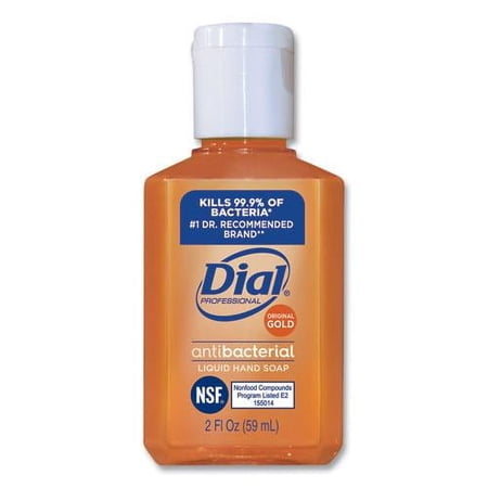 Dial Professional Gold Antibacterial Liquid Hand Soap, Floral, 2 Oz, 144/carton