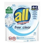Mighty Pacs Free and Clear Super Concentrated Laundry Detergent 6/Carton