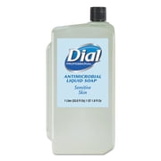 Dial Professional Antimicrobial Soap for Sensitive Skin, 1000mL Refill, 8/Carton