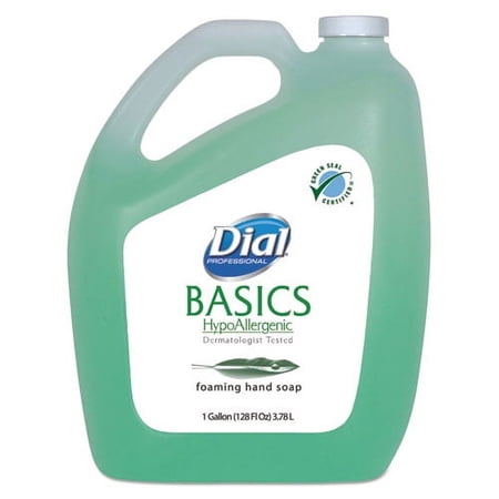 Dial Professional Basics Hypoallergenic Foaming Hand Wash, Honeysuckle, 1 gal
