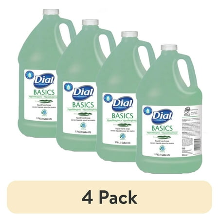 Dial Professional Basics MP Free Liquid Hand Soap Refill, Honeysuckle Scent, 3.78 L, 4/Carton