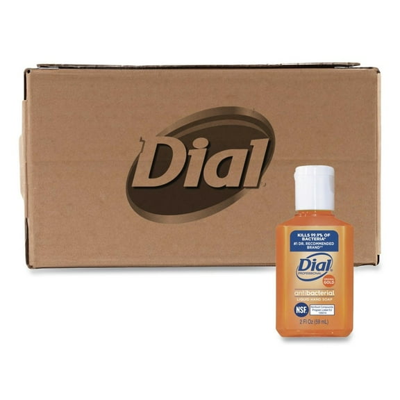 Dial Professional DIA32966 2 oz Antibacterial Liquid Hand Soap - Gold (144/Carton)