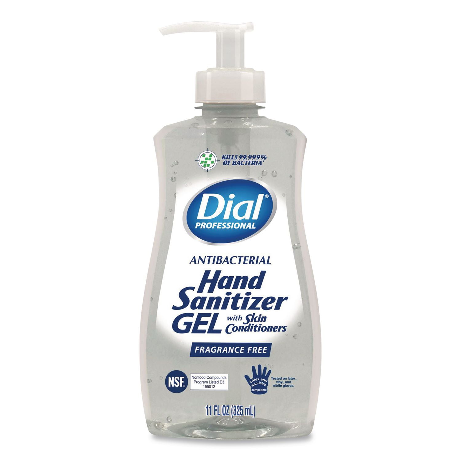 11 oz Gel Antibacterial Hand Sanitizer - Fragrance-Free (12/Carton)