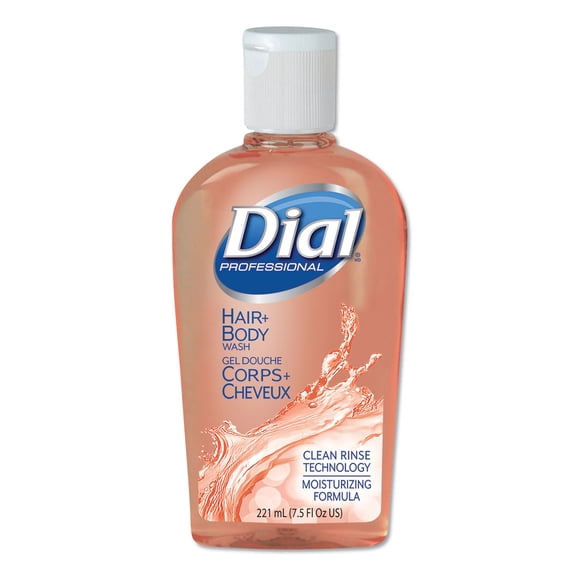 Dial Professional Shampoo&Body Wash Peach Scent 7.5 oz. DIA04014 24 per Case