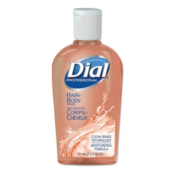 Dial Professional Shampoo&Body Wash Peach Scent 7.5 oz. DIA04014 24 per Case