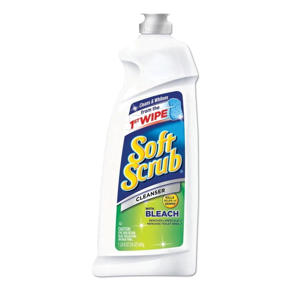 Soft Scrub Commercial Disinfectant Cleanser w/Bleach 36oz Bottle 6/CT 15519CT