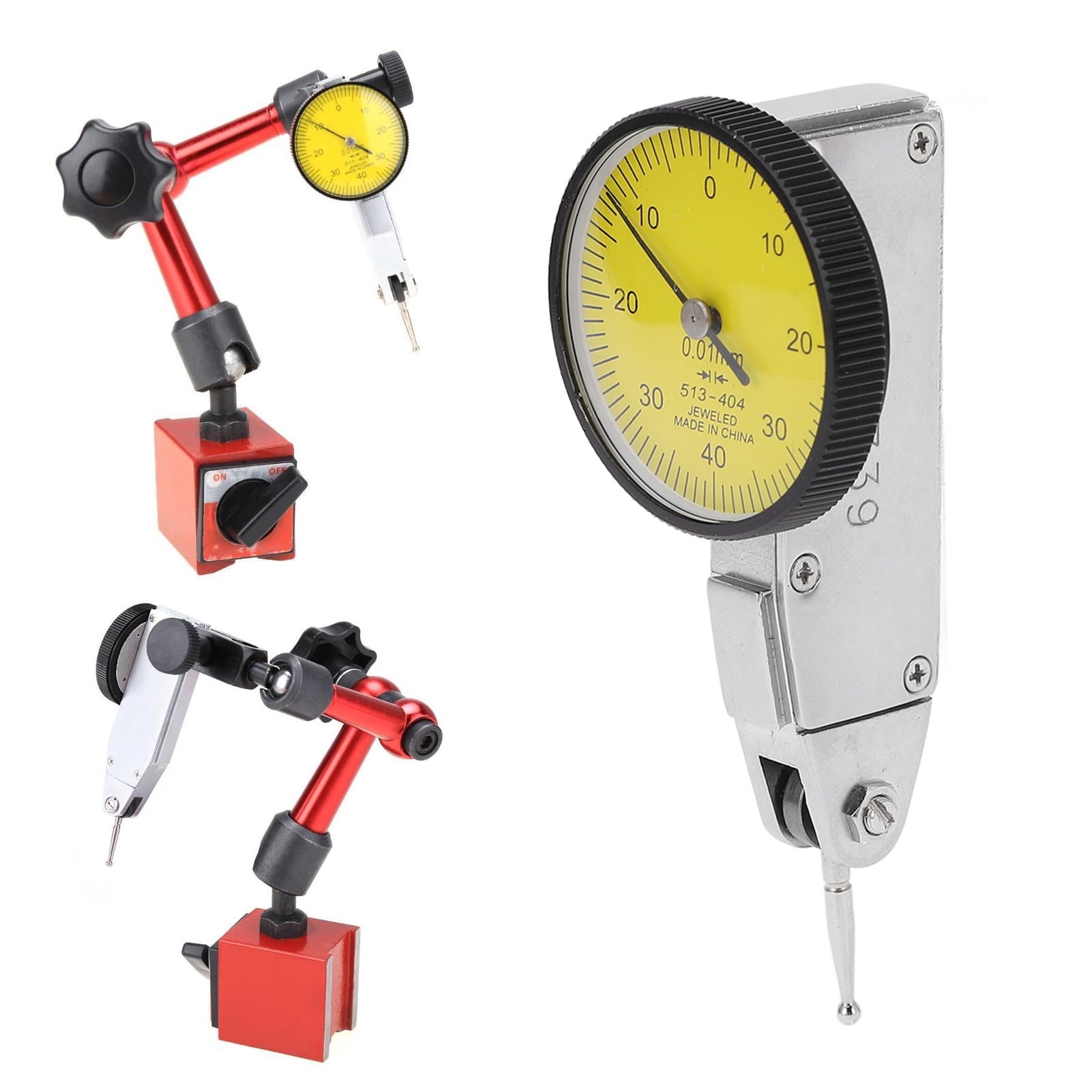 Dial Test Gauge, Dial Test Indicator Anti Glaring 2 Directional Function For Measuring