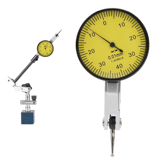 Dial Test Indicator 0,0.8mm, Stainless Steel, Accurate Measurement for Workpiece Shape Position