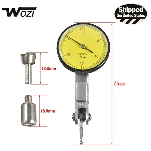Dial Test Indicator 0.030" Range 0.0005" Reading 0-15-0 Precision Machine Setup