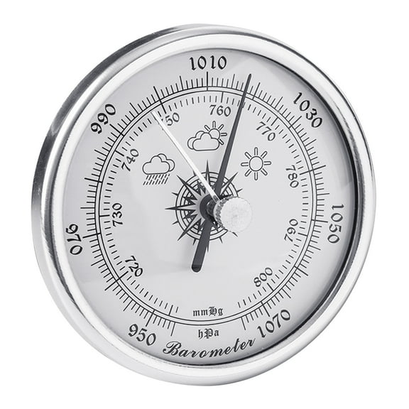 Dial Type Barometer Weather Station Barometric Pressure Measurement Easy Reading Display for Archives Pharmacy Hotel