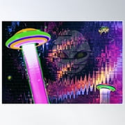 Dial-Up Trippy Vibes Poster Wall Art, Modern Wall Decor For Living Room Bedroom, 8x12 UNFRAMED