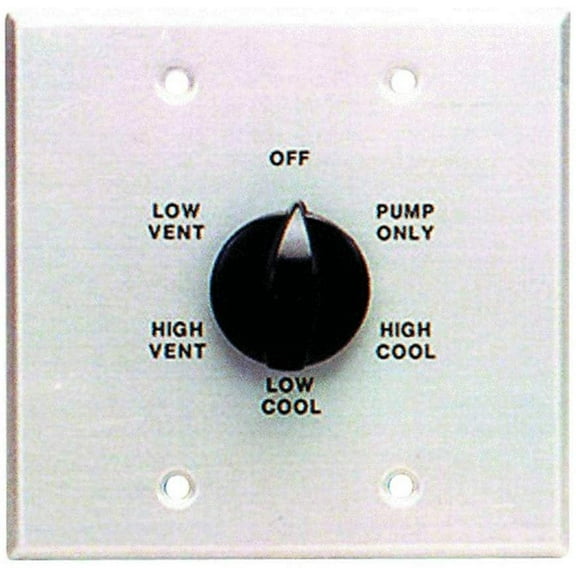 Dial Manufacturing Wall Switch - 115 V Light Switch - Black