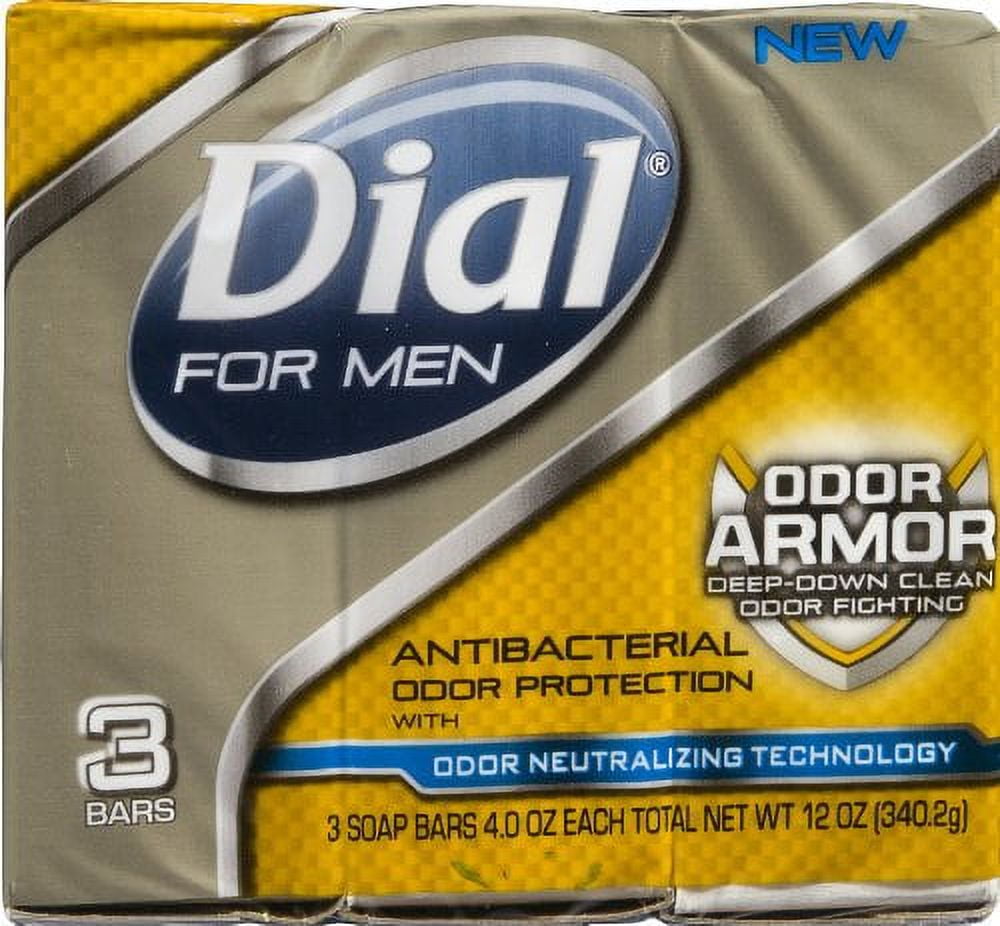 Dial for Men Odor Armor Antibacterial Soap, Count, oz Bars
