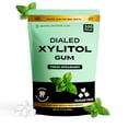 thumbnail image 1 of Dialed Xylitol Gum (500 Pieces) | 100% Xylitol | Healthy Dental Gum to Protect Teeth | Aspartame Free | Sugar Free, Gluten-Free, Vegan | Natural Spearmint Flavor, 1 of 8