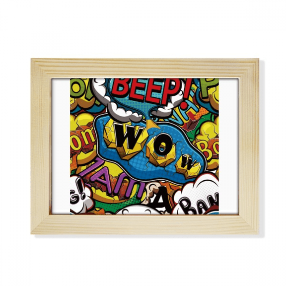 Dialog Bubble Joint Art Deco Fashion Desktop Photo Frame Picture Art Decoration Painting 6x8 inch