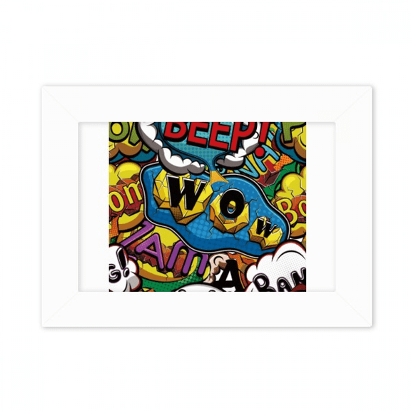 Dialog Bubble Joint Art Deco Fashion Photo Mount Frame Picture Art Painting Desktop 5x7 inch