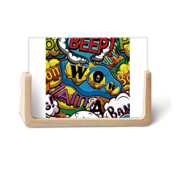 Dialog Bubble Joint Art Deco Fashion Photo Wooden Photo Frame Tabletop Display
