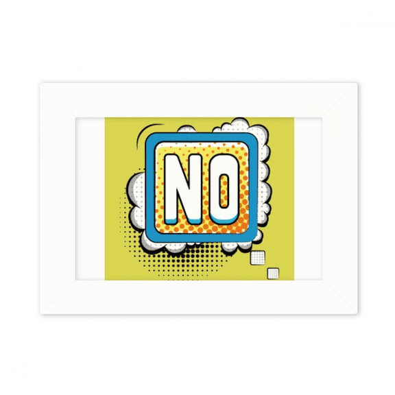 Dialog Bubble No Word Art Deco Fashion Photo Mount Frame Picture Art Painting Desktop 5x7 inch