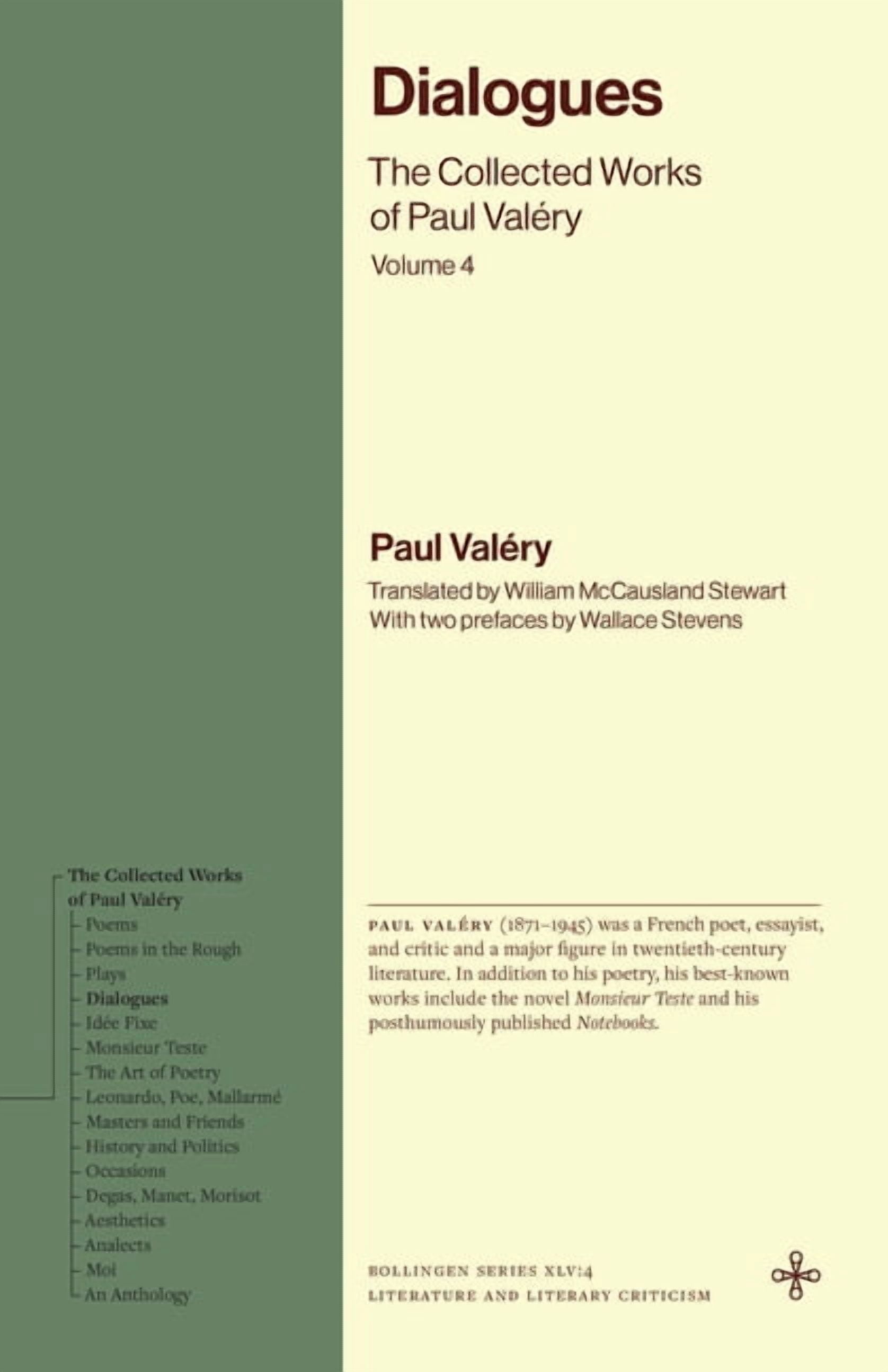 Bollingen Recollections Dialogues: The Collected Works of Paul ValÃ©ry, Volume 4, (Paperback)