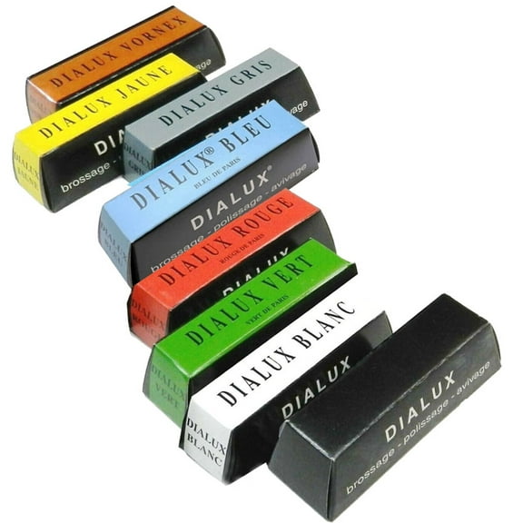 Dialux Polishing Compound 8 Bars Set Every Type of Jewelers Rouge Polish Tripoli