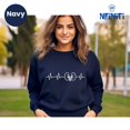 thumbnail image 1 of Dialysis Heartbeat Sweatshirt: Nephrology Nurse Gift SWEATSHIRT All Size S-5XL, 1 of 5