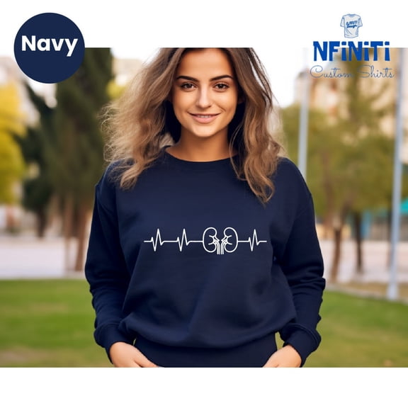 Dialysis Heartbeat Sweatshirt: Nephrology Nurse Gift SWEATSHIRT All Size S-5XL